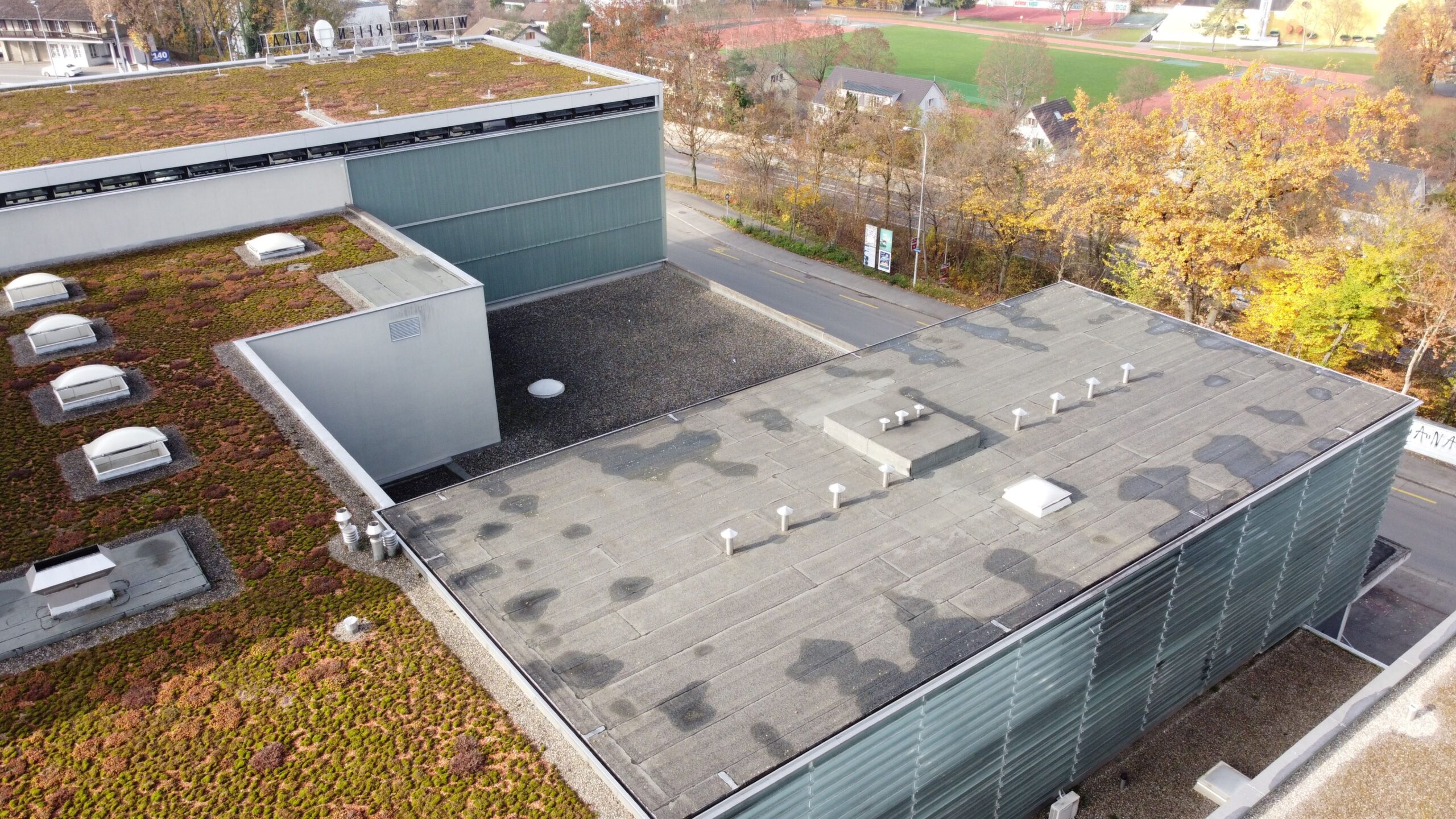 Solaranlage auf Flachdach