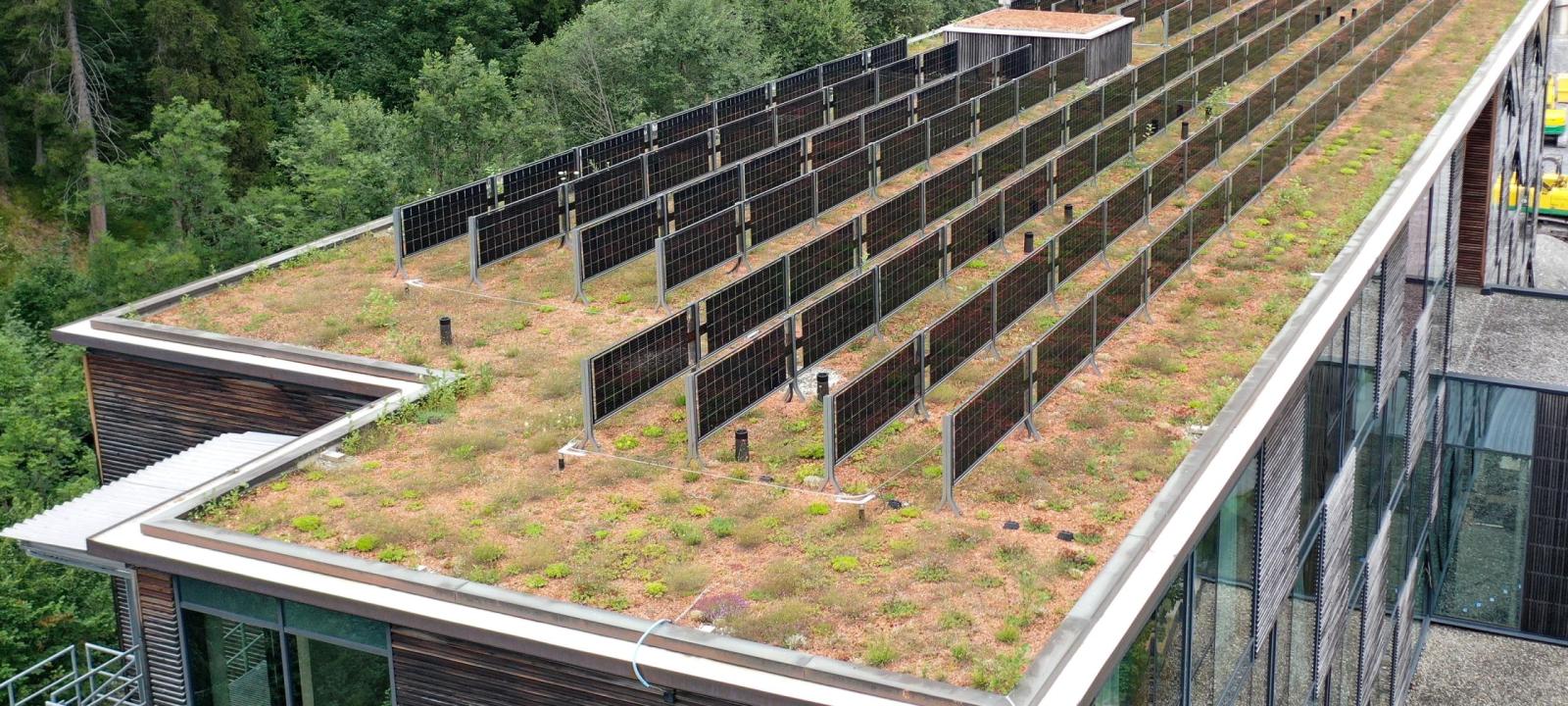 Vertikale Aufständerung für Solarmodule